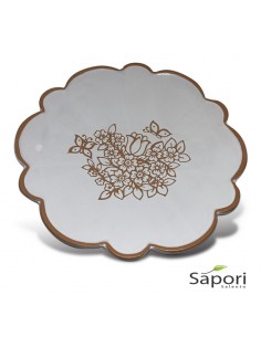 Centrotavola Porta cioccolatini e biscotti Margherita in Terracotta