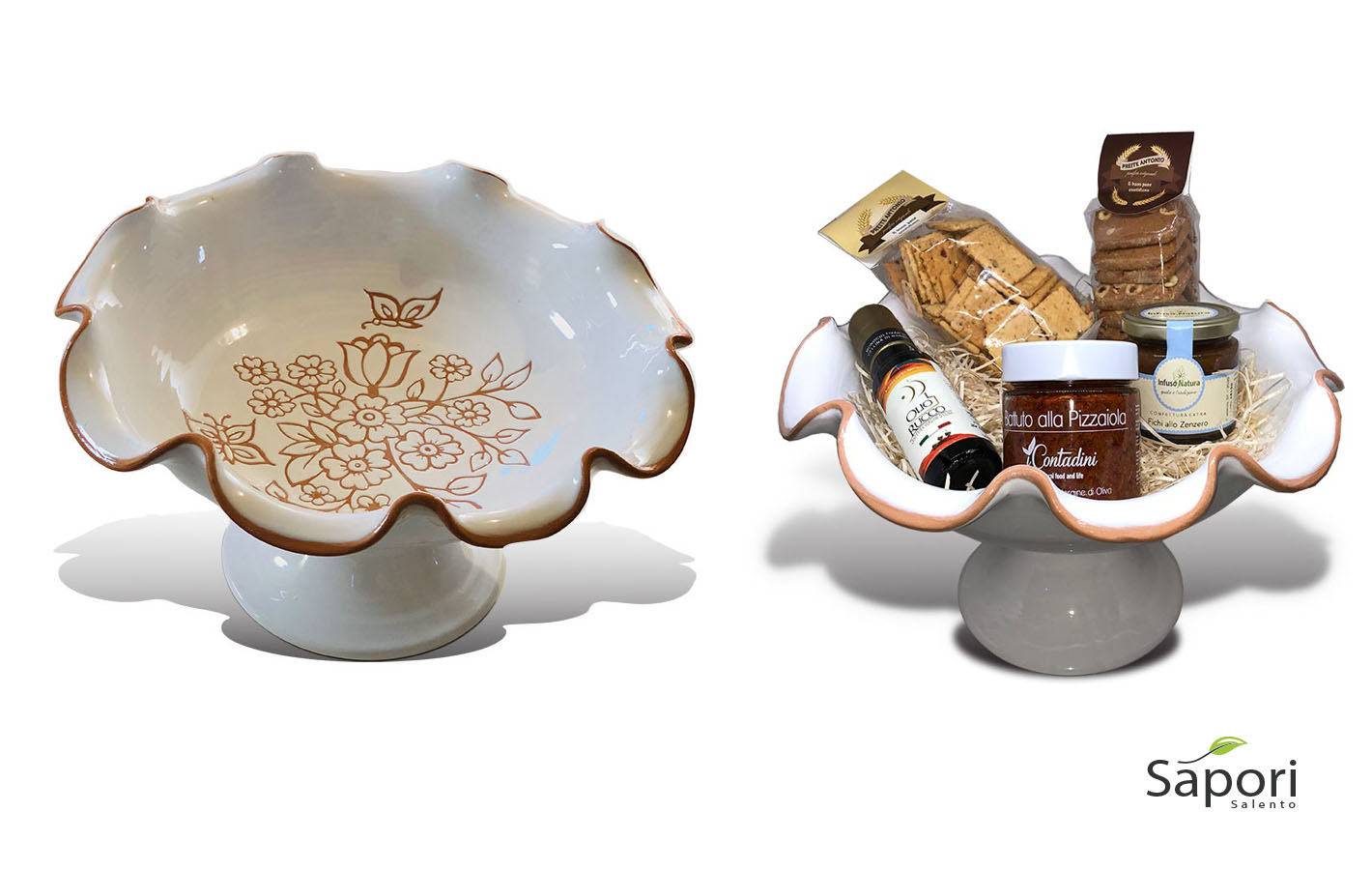 Alimini cesto con prodotti salentini